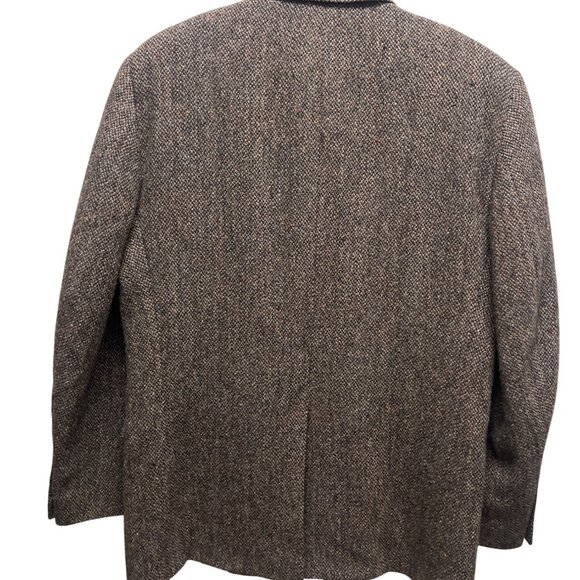 Brandford & Taylor Vintage 80's Brown Harris Tweed Blazer - Picture 8 of 9